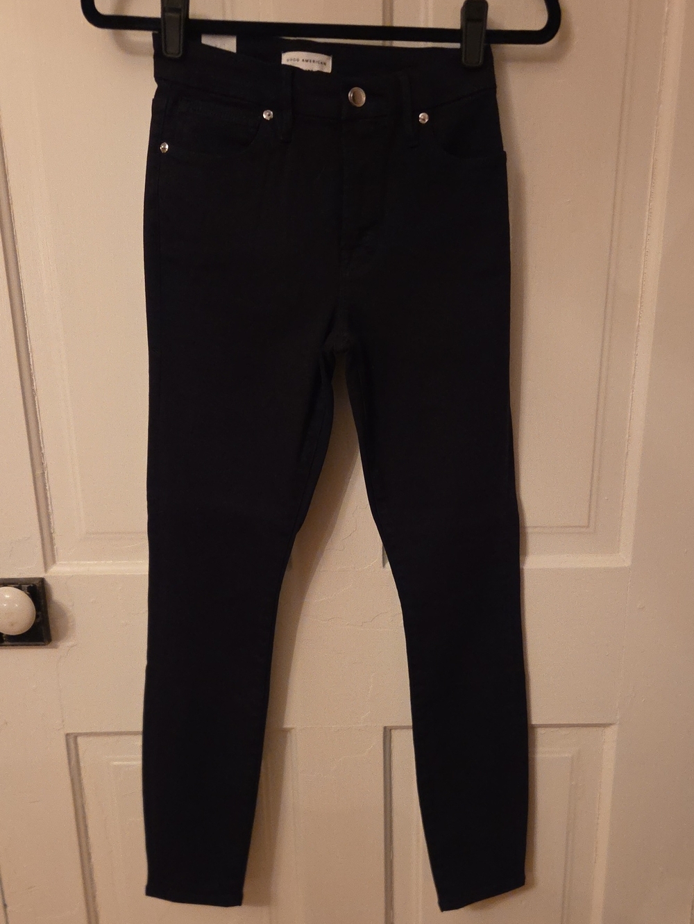 Good American Black Skinny Jeans